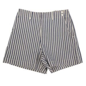 AG Adriano Goldschmied Sample Shorts Womens 27 Striped Cotton High Rise Sailor